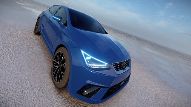 SEAT Ibiza 2022 3D Модель .c4d .max .obj .3ds .fbx .stl .blend 