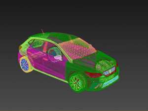 SEAT Ibiza 2022 3D Модель