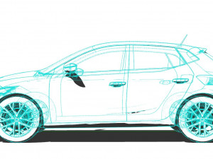 SEAT Ibiza 2022 3D Модель
