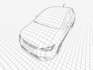 SEAT Ibiza 2022 3D Модель
