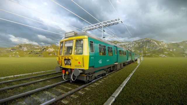 British Rail Class 303 Electric Model 3D .c4d .max .obj .3ds .fbx .stl .blend 
