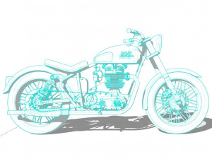 Royal Enfield Classic 500 Modelo 3D