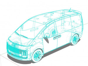 Hyundai Staria 2022 3D Model