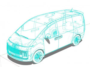 Hyundai Staria 2022 3D Model