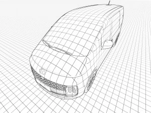 Hyundai Staria 2022 3D Model