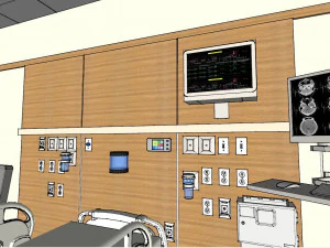 Intensive care room 3D Model