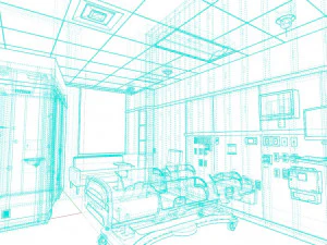 Intensive care room 3D Model