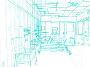 Intensive care room 3D 模型