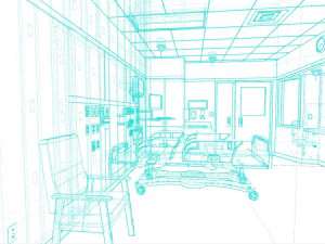 Intensive care room 3D Model