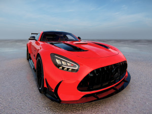Mercedes AMG GT Black Series 2022 3D Model