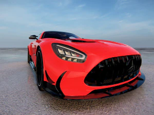 Mercedes AMG GT Black Series 2022 3D Model