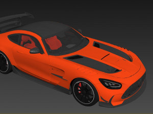 Mercedes AMG GT Black Series 2022 3D Model