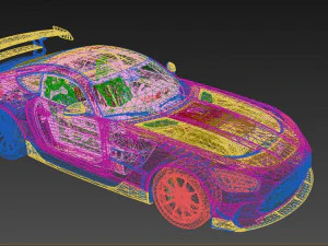 Mercedes AMG GT Black Series 2022 3D Model