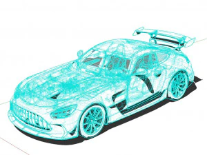 Mercedes AMG GT Black Series 2022 3D Model