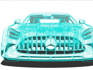 Mercedes AMG GT Black Series 2022 3D Model