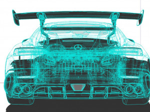 Mercedes AMG GT Black Series 2022 3D Model