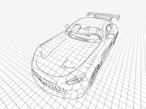 Mercedes AMG GT Black Series 2022 3D Model