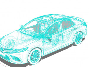 Toyota Camry XSE 2022 3D Model