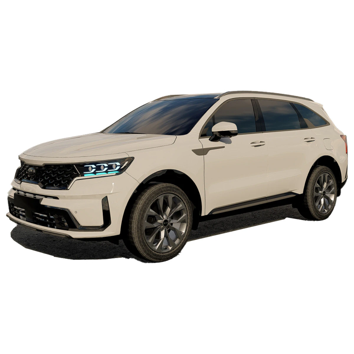 Kia Sorento 2022 3D Model .c4d .max .obj .3ds .fbx .stl .blend