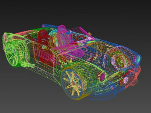 Sunbeam tiger 1966 3D Model