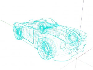 Sunbeam tiger 1966 3D Model