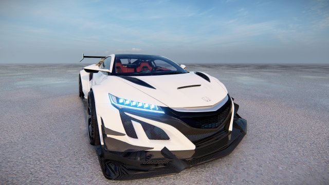 Honda NSX tuned Modelo 3D .c4d .max .obj .3ds .fbx .stl .blend 