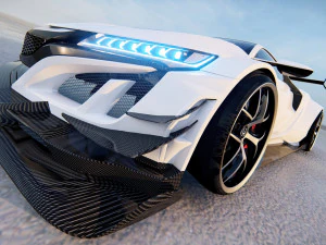 Honda NSX tuned 3D Model