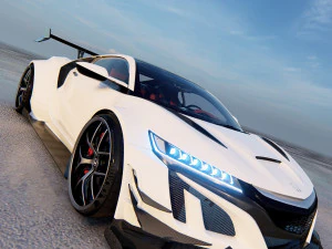 Honda NSX tuned 3D Model