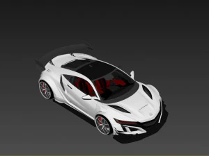 Honda NSX tuned 3D Model