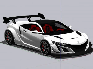 Honda NSX tuned 3D Model