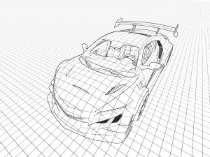 Honda NSX tuned 3D Model