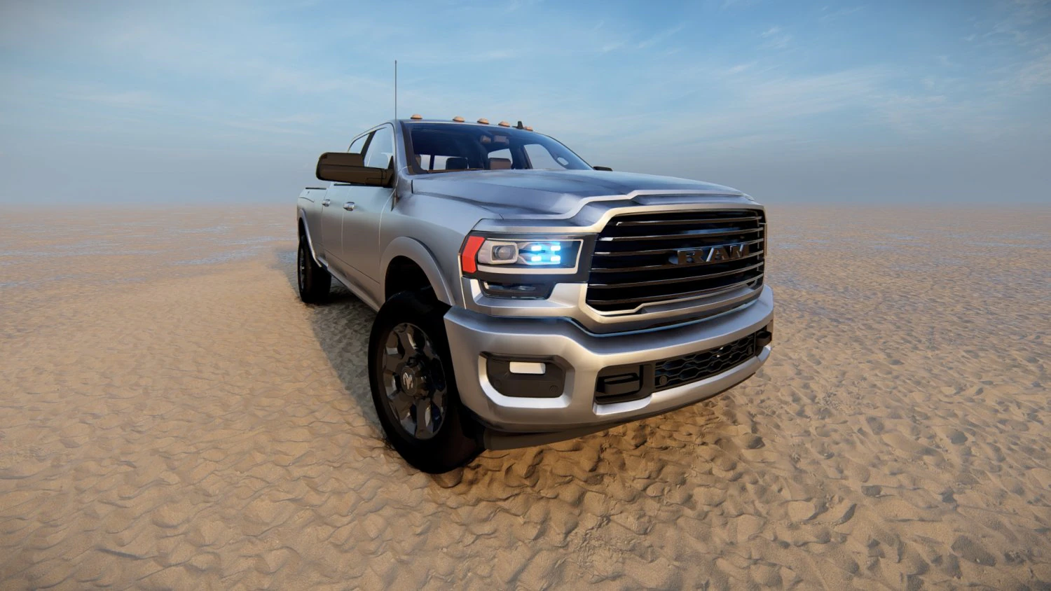 Ram 2500 HD Limited 2022 3D Model .c4d .max .obj .3ds .fbx .stl .blend