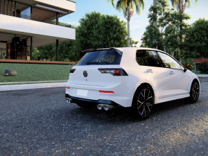 Volkswagen Golf R 2022 Model 3D
