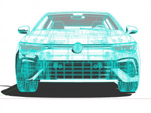 Volkswagen Golf R 2022 Model 3D