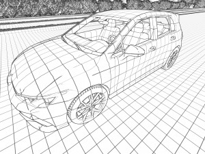 Volkswagen Golf R 2022 Model 3D