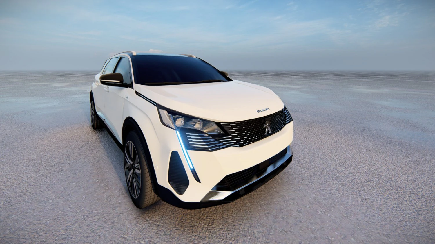 Peugeot 5008 2021 3D Model .c4d .max .obj .3ds .fbx .stl .blend