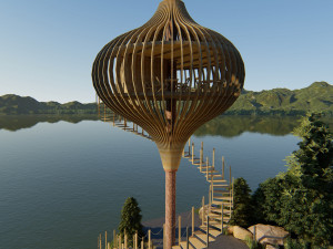 Tree restaurant 3Dモデル