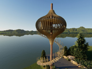 Tree restaurant 3Dモデル
