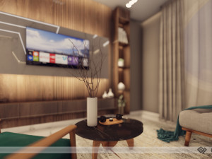 Modern Apartment Interior Scene Modelo 3D