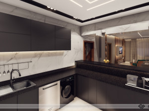 Modern Apartment Interior Scene Modelo 3D