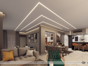 Modern Apartment Interior Scene Modelo 3D