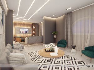 Modern Apartment Interior Scene Modelo 3D
