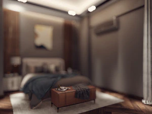 Master Bedroom Interior 3D Model