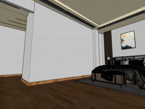 Master Bedroom Interior 3D Model