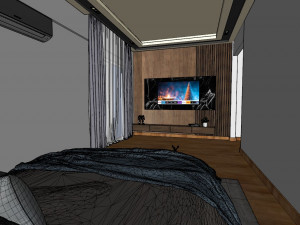 Master Bedroom Interior Modello 3D