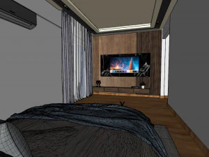 Master Bedroom Interior 3D Model