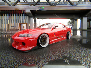 Nissan Silvia s14 Tuned Modelo 3D