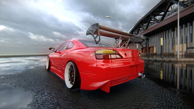 Nissan Silvia s14 Tuned 3Dモデル in スポーツカー 3DExport