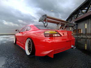 Nissan Silvia s14 Tuned Modelo 3D