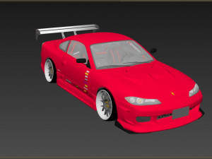 Nissan Silvia s14 Tuned Modelo 3D